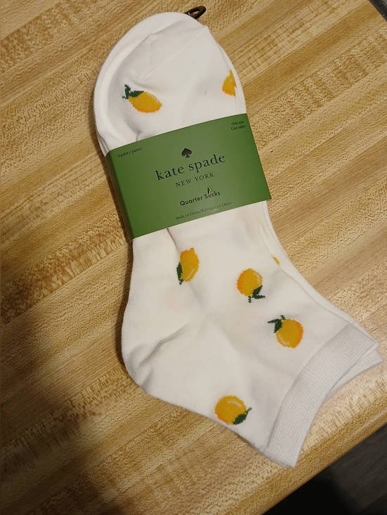 kate spade Accessories - Kate Spade Set Of 3 NWT Low Cut Socks -Lemon